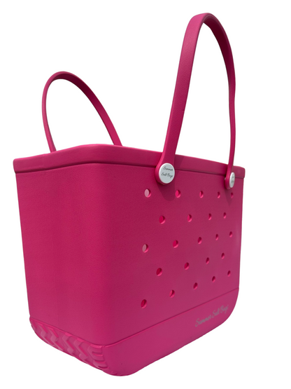 Hot pink bogg bag large sale